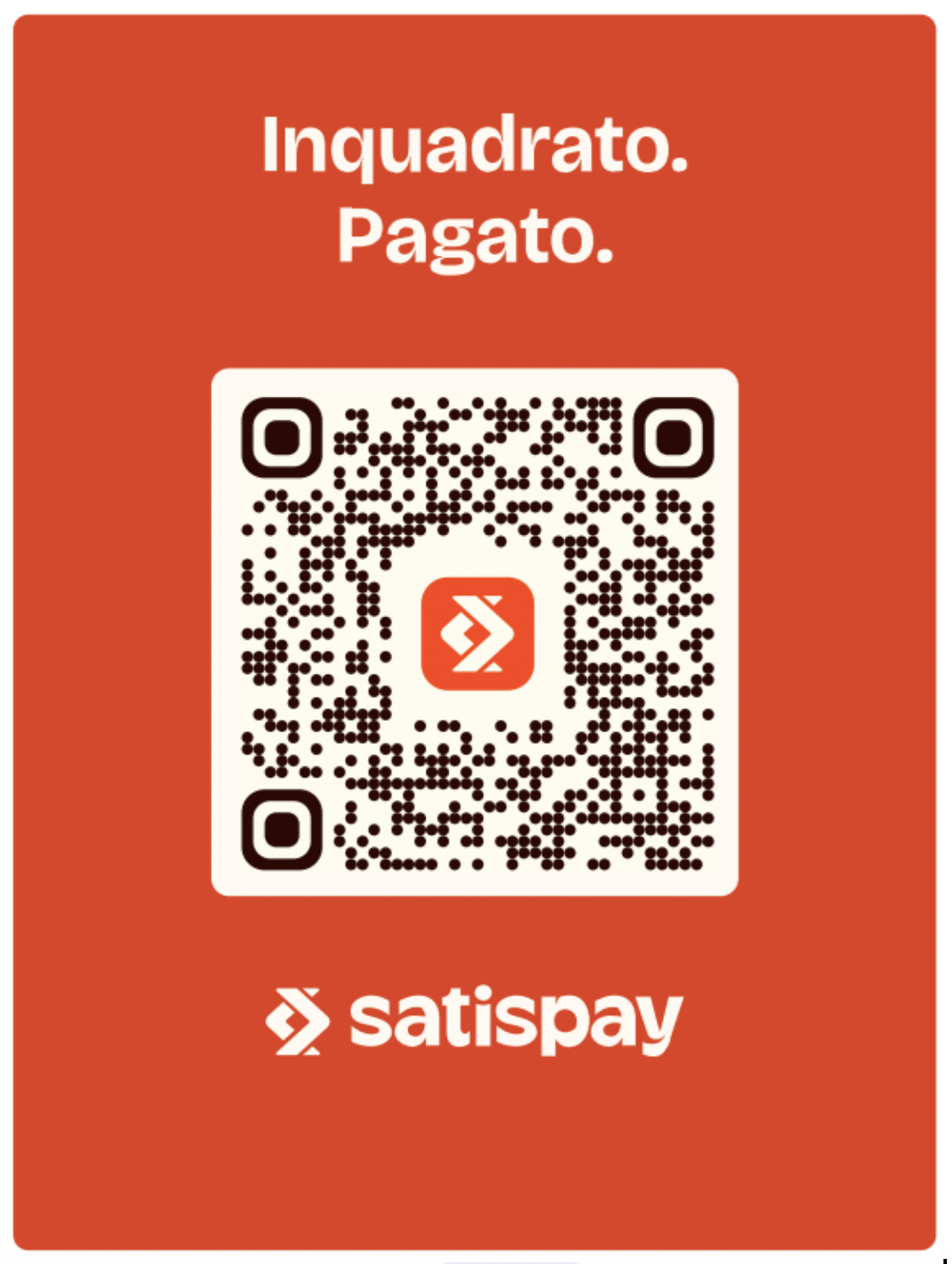 QR code Satispay per donazione a CRI Carmagnola